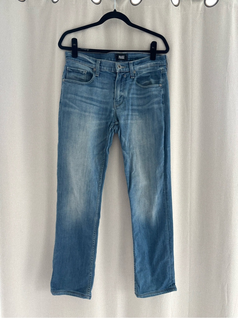 PAIGE Men's Medium Light Wash Federal Jeans
